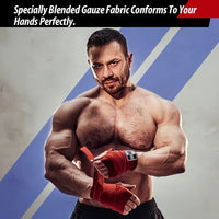 Load image into Gallery viewer, Boxing Hand Wraps Inner Gloves for Men Women, 180 Inch Elasticated Thumb Loop Bandages, Wrist Wrap Protection Muay Thai MMA Kick