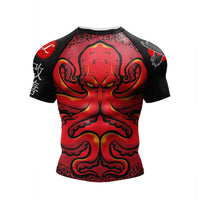 Load image into Gallery viewer, 2026 New No gi Bjj T-Shirt jiu jitsu kickboxing Training Rashguard Polyester Spandex Compression Sublimation Sports Men T-Shirts Size XXS-6XL Please use Size Chart