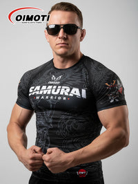 Load image into Gallery viewer, New 2026 Rash Guard BJJ Muay Thai MMA Men's Quick Drying Compression Running T-Shirt Sports Fitness Short Sleeve Gym Jersey Elastic Tight Fitness Clothing Size S-XL