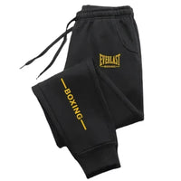 Load image into Gallery viewer, 2026 EVERLAST Men's Printed Fleece Running Pants Casual Sports Fitness Jogging Trousers Elastic Waist Ankle-Length Polyester