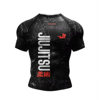Load image into Gallery viewer, 2026 New No gi Bjj T-Shirt jiu jitsu kickboxing Training Rashguard Polyester Spandex Compression Sublimation Sports Men T-Shirts Size XXS-6XL Please use Size Chart