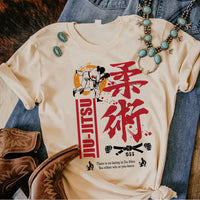 Load image into Gallery viewer, Bjj Jiu Jitsu tshirt women harajuku designer funny tshirt girl graphic manga anime clothing Size XS-XXL