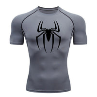 Load image into Gallery viewer, 2025 Men's Spider Print Rash Guard, BJJ No Gi, MMA Fightwear  Compression Shirt, Quick Dry T-Shirt, Gym Running Jersey, Breathable Short Sleeve, Spring, Summer, S-3XL