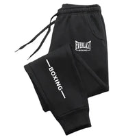 Load image into Gallery viewer, 2026 EVERLAST Men's Printed Fleece Running Pants Casual Sports Fitness Jogging Trousers Elastic Waist Ankle-Length Polyester