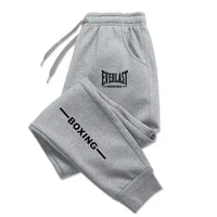 Load image into Gallery viewer, 2026 EVERLAST Men's Printed Fleece Running Pants Casual Sports Fitness Jogging Trousers Elastic Waist Ankle-Length Polyester