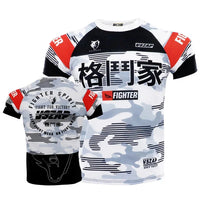 Load image into Gallery viewer, Thailand 2026 Rash Guard Shirt Muay Thai Training 3D Sport Quick-dry Breathable Men Plus-size shirt Street Fitness Boxing Jiu-jitsu Team Uniform Short-sleeve xxs-xxxL Please use Size Chart
