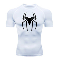 Load image into Gallery viewer, 2025 Men's Spider Print Rash Guard, BJJ No Gi, MMA Fightwear  Compression Shirt, Quick Dry T-Shirt, Gym Running Jersey, Breathable Short Sleeve, Spring, Summer, S-3XL