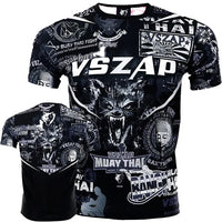 Load image into Gallery viewer, Thailand 2026 Rash Guard Shirt Muay Thai Training 3D Sport Quick-dry Breathable Men Plus-size shirt Street Fitness Boxing Jiu-jitsu Team Uniform Short-sleeve xxs-xxxL Please use Size Chart
