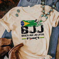 Load image into Gallery viewer, Bjj Jiu Jitsu tshirt women harajuku designer funny tshirt girl graphic manga anime clothing Size XS-XXL