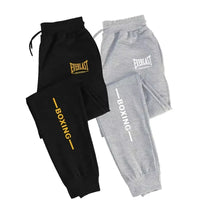 Load image into Gallery viewer, 2026 EVERLAST Men's Printed Fleece Running Pants Casual Sports Fitness Jogging Trousers Elastic Waist Ankle-Length Polyester