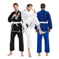Load image into Gallery viewer, Brazilian Jiu Jitsu Gi Bjj Kimono Blue 450 Grams MMA Uniform Preshrunk Grappling Gis For Men Women With White Belt