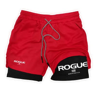 Load image into Gallery viewer, Rogue Gyms Men's Sports Shorts  Four Seasons Sportswear 2-in-1  Double Layer Tight Shorts  Sports Shorts