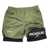 Load image into Gallery viewer, Rogue Gyms Men's Sports Shorts  Four Seasons Sportswear 2-in-1  Double Layer Tight Shorts  Sports Shorts