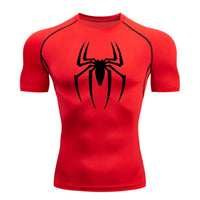 Load image into Gallery viewer, 2025 Men's Spider Print Rash Guard, BJJ No Gi, MMA Fightwear  Compression Shirt, Quick Dry T-Shirt, Gym Running Jersey, Breathable Short Sleeve, Spring, Summer, S-3XL