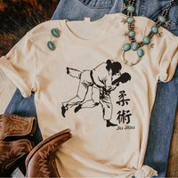 Load image into Gallery viewer, Bjj Jiu Jitsu tshirt women harajuku designer funny tshirt girl graphic manga anime clothing Size XS-XXL